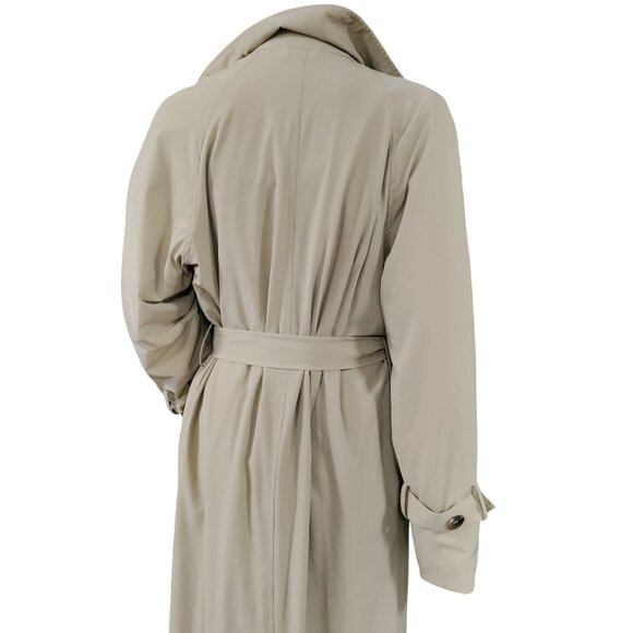 Line and Dot Beige Double Breasted Belted Long Trench Coat Women's Size Small - Picture 6 of 16